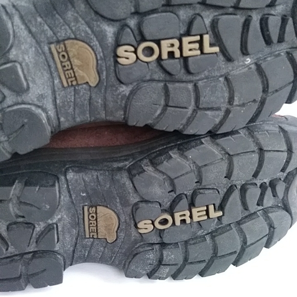 Sorel Water Fall Insulated Suede Leather Winter Snow Boot 7.5 Brown - Picture 14 of 16